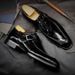 2025 Autumn New Leather Mengke Square Head Shoes Men's Buckle_vogvips.com