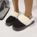 2024 Snow Boots Women Thick Sole Cotton Two-Way Wear Fleece-Lined Warm Outdoor Cross-Border Large Size Furry Women's_vogvips.com