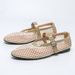 In Stock Cross-Border Round Toe Flat Non-Slip Women's Large Size 35-45 Breathable Mesh Strap Mary Jane Shoes_vogvips.com