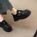Small Leather Short Boots Platform Single Shoes Inner Heightening Loafers Thick Heels Women S_vogvips.com