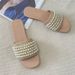 New-Style Pearl Flat Sandals Women, 2026 New Summer Model, High-End Beaded Casual Slippers For Outdoor Wear_vogvips.com