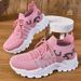 Shoe, Women' Veratile Pring Fahion New Item, Fly Woven Breathable And Leiure Dad Hoe, Korean Verion Port_vogvips.com