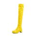 2023 Autumn Winter High Slimming Personality Versatile Candy Color Chunky Heel Patent Leather Long Tube Over-the-Knee_vogvips.com