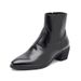 Business Leisure Work Commuter Men's Shoes High Heel Heightening Pointed Martin Boots Niche Design Martin Boots_vogvips.com