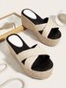 Women's Shoes Summer New Thick Soled Wedge Heeled Sandals For Women Summer Outdoor Wear Daily All Match Height Increasing Shoes_vogvips.com
