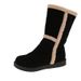 British Style Snow For Women 2025 Autumn Winter New Thick Sole Versatile Fleece Lined Thickened Short Mid-Calf Boots_vogvips.com