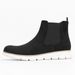 Men's Comfortable Plus Size Chelsea Boots - Lightweight Casual Mid-Calf Boots With Soft Suede Upper & Cushioned EVA Sole (Black, Dark Brown, Beige)_vogvips.com