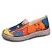 Children's Women's Plus Size Casual Colorful Color Blocked Cloth Shoes, Single Kick Shoes_vogvips.com