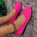 New Cross-border Breathable Fly-knit Slip-on Flat Women, Foreign Trade Knitted Round-toe Large-size Lazy Shoes For All_vogvips.com