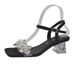 Sizes 35-43, Plus-size Women's Shoes, 41 European And American Sandals, Size 42 Crystal Chunky Heel Slip-on High Heels_vogvips.com