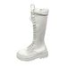 Over-the-Knee For Women, Autumn And Winter New Korean Style, Lace-Up Thick Sole Chunky Heel Martin Boots, Size 43, High_vogvips.com