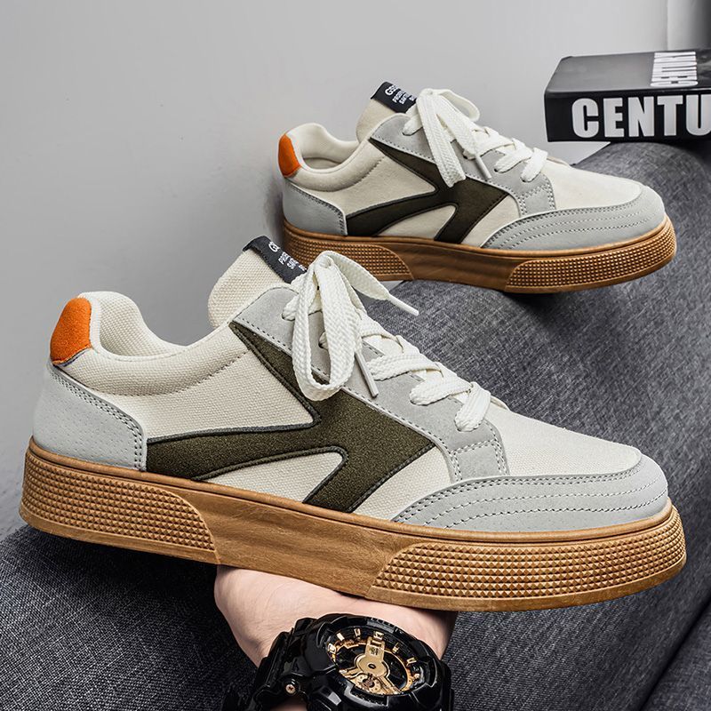 Trendy Niche Design Canvas Student Low-top Versatile Large Size Sports Arrow Skateboard Shoes Men's Style_vogvips.com