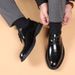 Casual Genuine Cowhide Soft Leather Business Brogue Carved British Style Groom Wedding Shoes Men's Trendy_vogvips.com