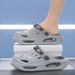 Men's Hollow Slippers, Men's Summer Outer Wear, New Trendy Thick-Soled Wear-Resistant, Non-Slip, Non-Stinky Feet, Two-Wear Boys' Slippers_vogvips.com
