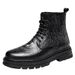 European Warm Series Mid-Calf Men's Martin Casual Fleece-Lined Outdoor Work Large Size Embossed Crocodile Pattern Fashion Thick-Soled Leather_vogvips.com