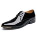 Cross-border Men's Large Size Leather Shoes 45 46 Business Dress Men's Shoes Fashionable Pointed Wedding Shoes Groom Shoes Korean Men's Shoes_vogvips.com
