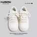 Huanqiu KMJZ1210 Women's White Sneakers Lightweight Casual Shoes With High-Looking Thick-Soled Mesh Insole Versatile And_vogvips.com