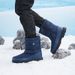 Unisex Winter Snow Boots - Waterproof High-Top Insulated Boots With Anti-Slip Rubber Sole, Warm Fleece-Lined Outdoor Shoes For Men & Women_vogvips.com