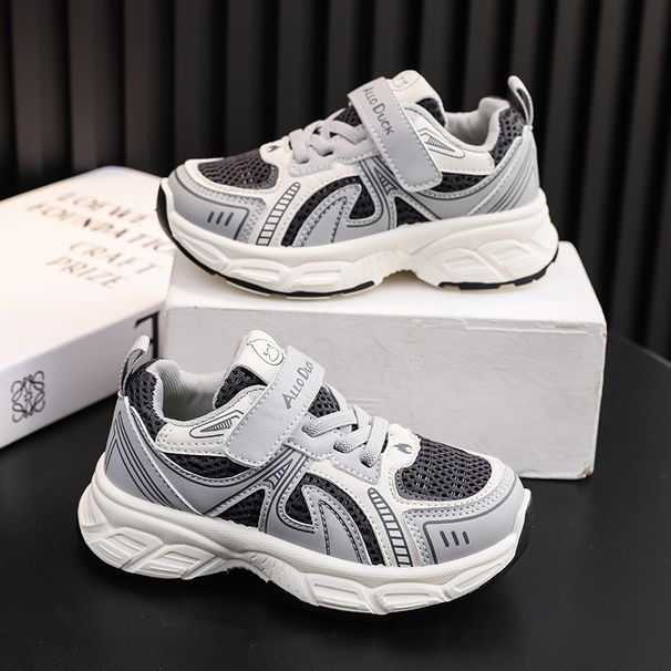 New Spring And Summer Sports Shoes For Boys, Single Mesh Dad Girls' Children's Soft-Soled Casual Shoes, Trendy_vogvips.com