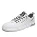 Winter 2022 New Casual Leather Versatile Sports Trendy Shoes Men's Thick-Soled White Sneakers_vogvips.com