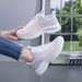 New Versatile Mesh Running Lightweight And Shock Absorbing Student White Casual Sports Women's Shoes_vogvips.com