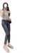 European Collection 2025 Spring/Summer New Women's Shoes: Rhinestone Bowknot Flats, Fashionable Flat Mesh Casual_vogvips.com