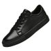 Little White Shoes Flat-soled Soft Top-layer Casual Shoes Men's Shoes Breathable Men's Low-top Board Shoes_vogvips.com