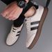 Cross-Border Genuine Summer New Comfortable Soft Sole Sports Style Casual Sneakers Men's Leather Waterproof Forrest Gump_vogvips.com