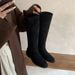 JIAMEIRUI Chunky Low Heel For Women Over-the-Knee 2025 Spring And Autumn New Round Toe Versatile High Tube Long Boots_vogvips.com