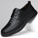 2025 Spring And Autumn Business Leisure Lace Up Men's Leather Soft Bottom Middle Aged Dad Shoe Cover Foot Single Shoes_vogvips.com