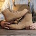 Martin 8111 American Suede Style Genuine Leather Work Men's Short Paratrooper Boots Cowhide 8083_vogvips.com