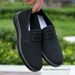 Men Slip On Breathable Canvas Casual Shoes Non-Slip Lightweight Walking Loafers_vogvips.com