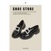 Rhinestone Square Buckle Loafers, Korean Version Of College Small Leather Shoes, Student Casual Women's Shoes, Single Shoes_vogvips.com