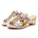 42 Size Sandals Women In Summer, New Style Thick And Exposed Toes. Women's Shoes With Hollowed Out Rhinestones For_vogvips.com