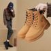2025 New Spring Women's Martin High-Top Yellow Thick Sole British Style Hiking Boots_vogvips.com