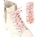 Elastic No-Tie Shoelaces With Animal Prints – Flat Stretch Laces For Sneakers, Boots & Casual Shoes (Leopard/Polka Dot, 80-160cm)_vogvips.com