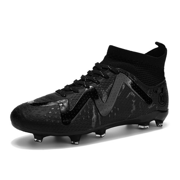 Football Shoes Men's High Top Spike Shattering Student Youth Grass Game Training Sneakers_vogvips.com