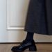 Cowhide Version~ Genuine British Style Thick-Soled Loafers For Women Versatile Commuting Round-Toe Retro Chunky Heel_vogvips.com