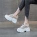 2026 Summer New Lace Mesh Breathable Round Toe Lace-up Platform Height-increasing Casual Shoes Women's Trend_vogvips.com