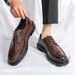 Euro Step 2025 Spring And Autumn New Style Men's British Brogue Casual Groom Trendy Leather Shoes_vogvips.com