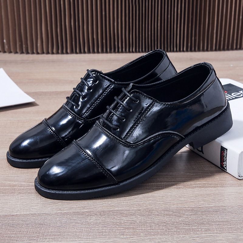 Men's Shoes Spring And Autumn New Fashion Business Formal Leather Shoes Versatile Round Head Breathable Casual Shoes Men's Business Leather Shoes Men_vogvips.com