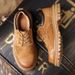 2024 New Work Pigskin Breathable Casual Round Toe Comfortable Versatile Rubber Men's Shoes Thick Sole_vogvips.com
