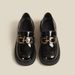 Light Loafers For Women Retro British Style Platform Thick Sole Small Chunky Heel Black Soft Leather Single Casual Shoes_vogvips.com