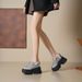 14cm Height Increasing Closed-Toe Half For Women, Summer Outdoor Wear 2025 New Style, Petite Thick-Soled Hollow_vogvips.com