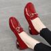 Hot-Selling British Style Square Heel Leather Thick-Soled Platform Mary Jane Single Shoes Autumn Winter Versatile_vogvips.com