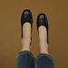 Cowhide Version Retro Shallow Mouth Shoes For Women, Flat Bottomed Versatile Bowknot Evening Shoes, Super Soft Egg Roll Ballet Shoes_vogvips.com