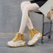 677 7CM Height-Increasing Genuine Leather Dad For Women, 2026 Spring New Versatile Korean Style Thick-Soled Platform_vogvips.com