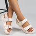New Summer Vacation Sports Style Velcro Platform Sandals For Women_vogvips.com