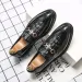 autumn Fashion Trend Pointed Casual Leather British Retro Lazy Business Bean Men's Shoes_vogvips.com