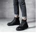 Men's Cotton Shoes, Velvet Warm High-top Top Martin Boots, Snow Boots, Men's Casual Leather Boots_vogvips.com